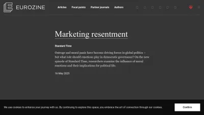 Screenshot of Eurozine.com
