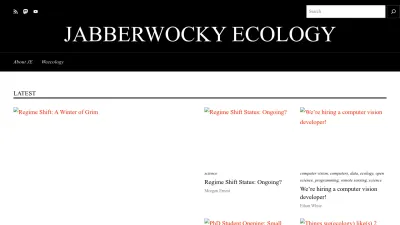 Screenshot of Jabberwocky.weecology.org
