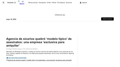 Screenshot of Nacion.com