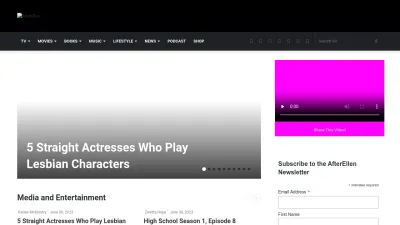 Screenshot preview of afterellen.com