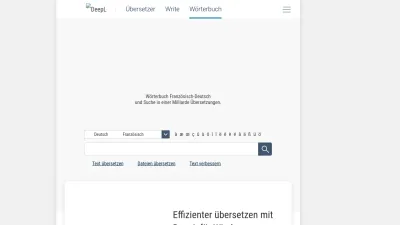 Screenshot of Linguee.de