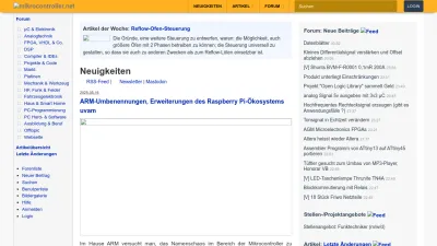 Screenshot preview of mikrocontroller.net
