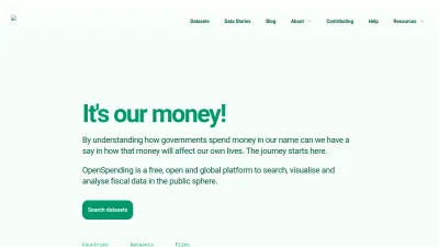 Screenshot of Openspending.org