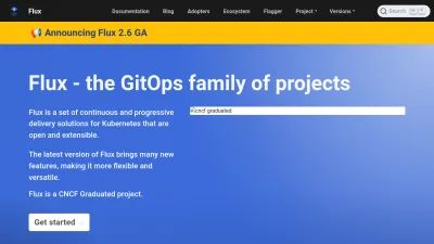 Screenshot preview of fluxcd.io