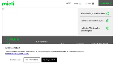 Screenshot of Mieli.fi