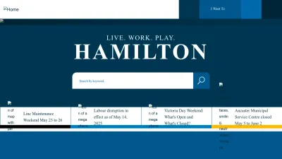 Screenshot of Hamilton.ca