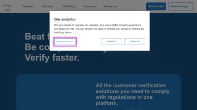 Screenshot of Yoti.com