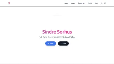Screenshot of Sindresorhus.com