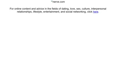 Screenshot of Nerve.com