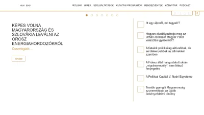 Screenshot of Politicalcapital.hu