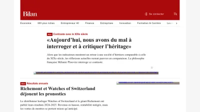 Screenshot of Bilan.ch
