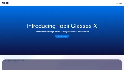 Screenshot of Tobii.com