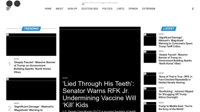 Screenshot of Thenewcivilrightsmovement.com