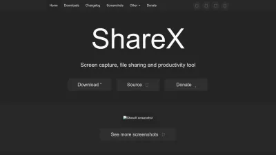 Screenshot of Getsharex.com
