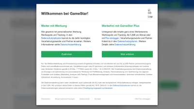 Screenshot of Gamestar.de