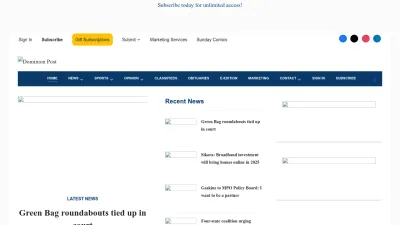 Screenshot of Dominionpost.com
