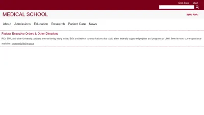 Screenshot of Med.umn.edu