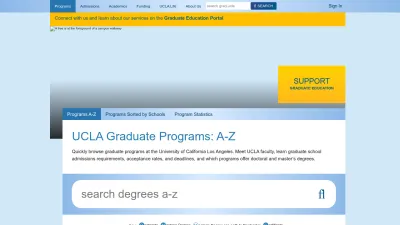 Screenshot of Grad.ucla.edu