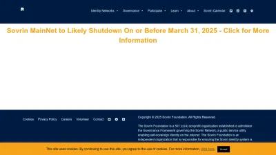 Screenshot of Sovrin.org