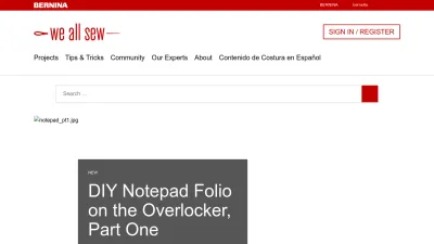 Screenshot of Weallsew.com
