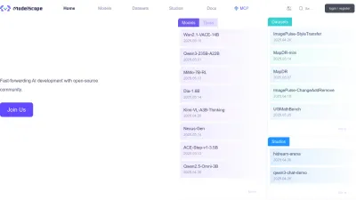 Screenshot of Modelscope.cn