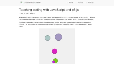 Screenshot of Eli.thegreenplace.net