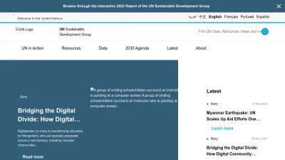 Screenshot of Unsdg.un.org