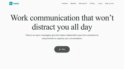 Screenshot of Twist.com