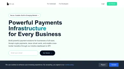 Screenshot preview of bitnob.com
