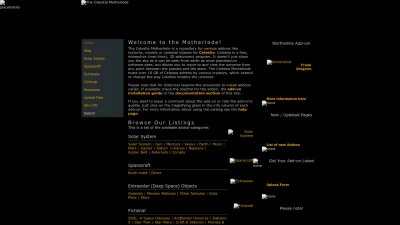 Screenshot of Celestiamotherlode.net