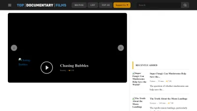 Screenshot preview of topdocumentaryfilms.com