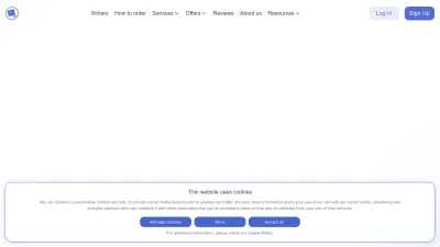 Screenshot of Essaypro.com