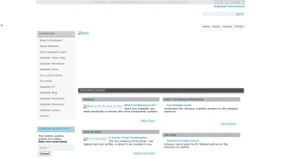 Screenshot of Kabbalah.info
