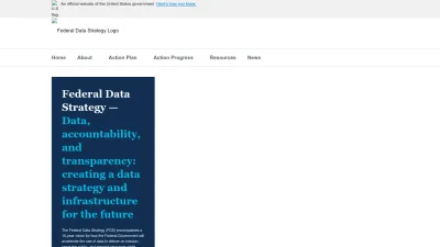 Screenshot of Strategy.data.gov
