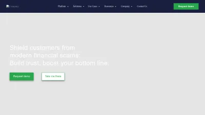 Screenshot of Entersekt.com