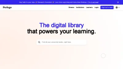 Screenshot of Perlego.com
