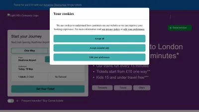 Screenshot of Heathrowexpress.com