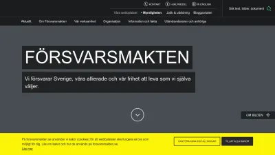 Screenshot of Forsvarsmakten.se