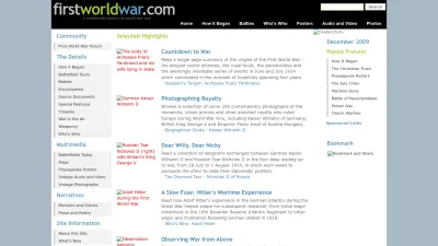 Screenshot of Firstworldwar.com