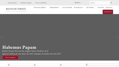 Screenshot of Regnumchristi.mx