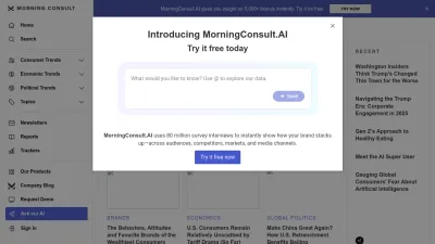Screenshot of Pro.morningconsult.com