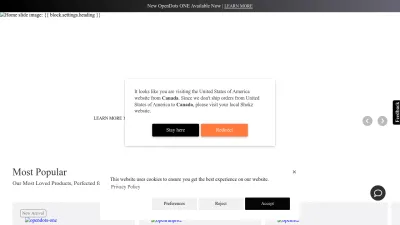 Screenshot of Shokz.com
