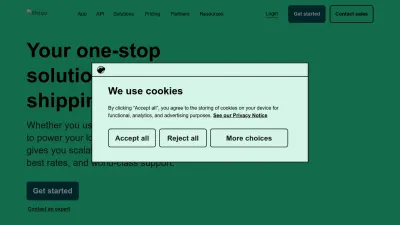 Screenshot preview of goshippo.com