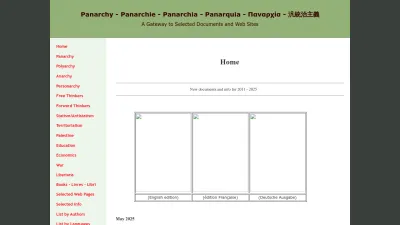 Screenshot of Panarchy.org