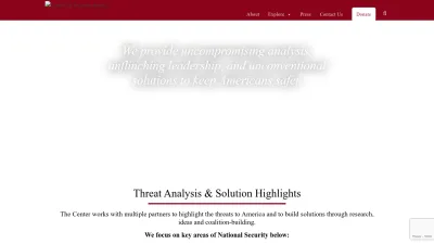 Screenshot of Centerforsecuritypolicy.org