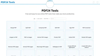 Screenshot of Tools.pdf24.org
