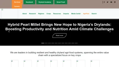 Screenshot of Icrisat.org