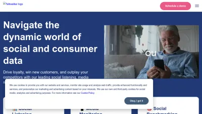 Screenshot of Talkwalker.com