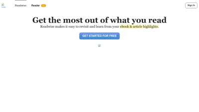 Screenshot of Readwise.io