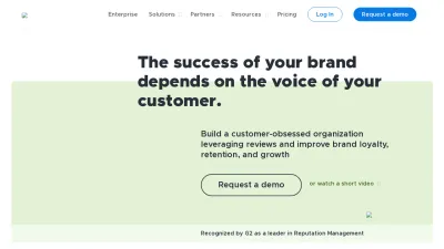 Screenshot of Reviewtrackers.com